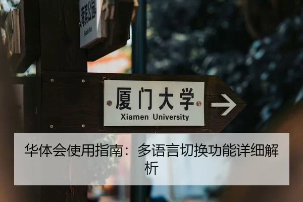 华体会使用指南：多语言切换功能详细解析